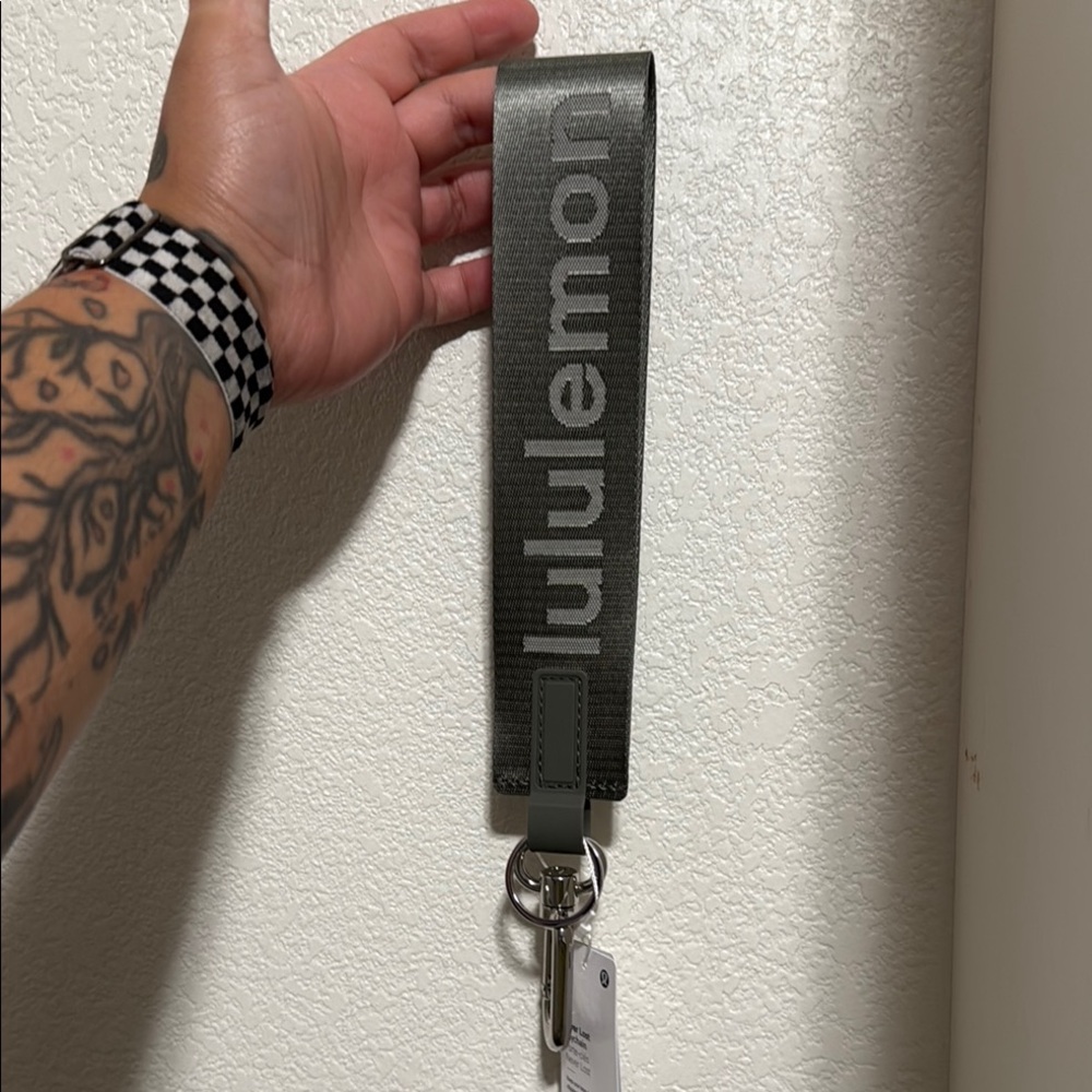lululemon athletica Gray sage with white opal Keychain Accessory